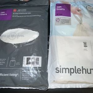 2 Opened Simple Human Code A Extra Strong Custom Fit Liners 23 Total Count 4.5L